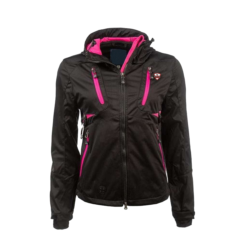 Black with Pink Shell Jacket